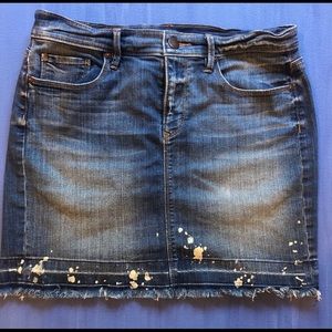 Ann Taylor Loft Denim mini skirt size 28/6